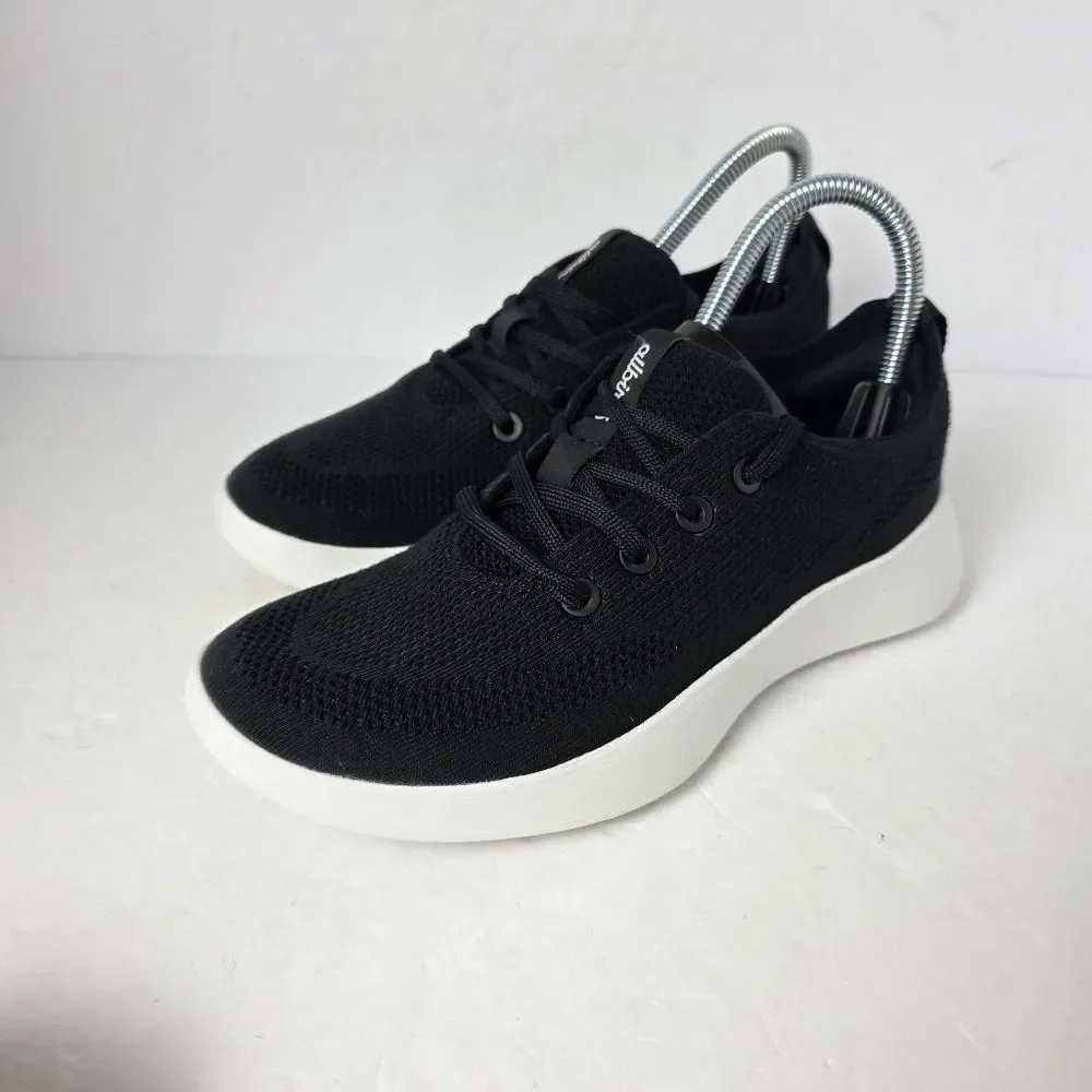 Allbirds Tree Runner Go Womens Natural Black Sneakers Size 7